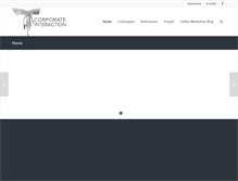 Tablet Screenshot of corporate-interaction.com